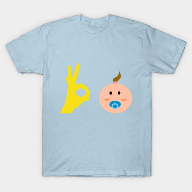 Baby Boomer Symbols T-Shirt by FreckleFaceDoodles